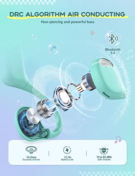 Iclever air conduction headphones bt ows01 74/85 db, purple/green - Iclever-ows01-6934911798418-05.jpg