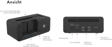 Icy box docking- & clonestation for ib-2924mscl-c31 2.5,3.5in sata & 2x m.2 nvme - Icy-box-ib-2924mscl-c31-4250078174349-04.jpg