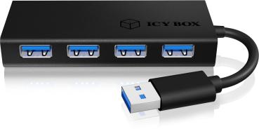 Icy box 4 port hub usb 3.0 ib-ac6104-b aluminum black - Icy-box-ib-ac6104-b-4250078160373-03.jpg