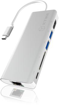 Icy box usb type-c notebook ib-dk4034-cp dockingstation silver/white - Icy-box-ib-dk4034-cp-4250078165521-02.jpg