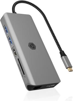 ICY BOX Mobile DockingStation IB-DK4061-CPD 2xHDMI,USB-C&A,GBit,PD 100W