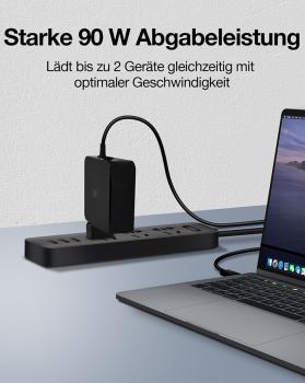 Icy box wall charger for usb pd 3.0 ib-ps101-pd usb-c, usb-a port, 90w - Icy-box-ib-ps101-pd-4250078171096-02.jpg
