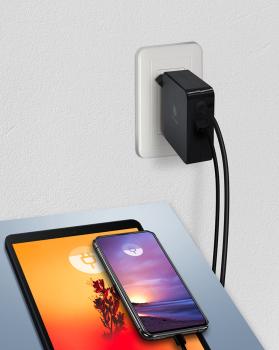 Icy box wall charger for usb pd 3.0 ib-ps101-pd usb-c, usb-a port, 90w - Icy-box-ib-ps101-pd-4250078171096-04.jpg