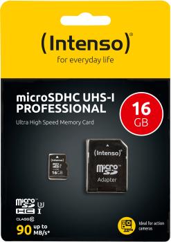 Intenso micro sdhc card pro 16gb 3433470 with adapter, uhs-i - Intenso-3433470-4034303022304-04.jpg