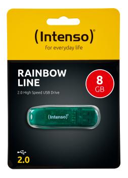 Intenso usb-stick rainbow line 8gb 3502460 usb 2.0 green - Intenso-3502460-4034303008537-04.jpg