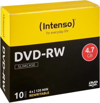 INTENSO DVD-RW Slim 4.7GB 4201632 4x 10 Pcs