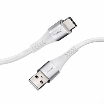 INTENSO Cable USB-A to USB C 7901102 1.5 m, Nylon white