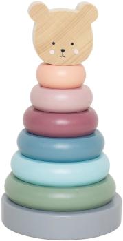 JABADABADO Stapelturm Ringe W7269 Teddy 18x9cm
