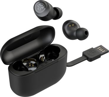 Jlab go air pop earbuds ieuebgairpoprblk124 true wireless, black - Jlab-ieuebgairpoprblk124-0812887017183