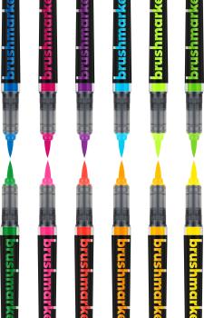 Karin brush marker pro 27c12 neon colours 12 stück - Karin-27c12-5904446025908-03.jpg