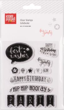 Knorr prandell stempelmotiv clear stamp 2118834005 celebrate 15-teilig - Knorr-prandell-2118834005-4011643964976