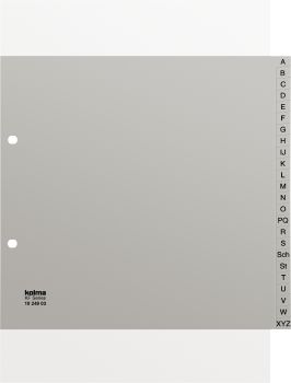 KOLMA Register PP KolmaFl. A4 1/2 H. 18.249.03 grau A-Z 24-teilig