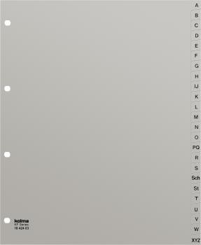 KOLMA Register KolmaFlex A4 XL 18.424.03 grau A-Z 24-teilig