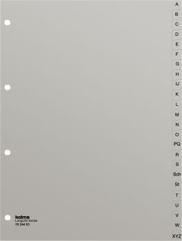 KOLMA Register LongLife A4 19.244.03 grau A-Z 24-teilig