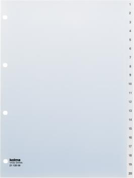 KOLMA Register Vista A4 21.120.00 transparent 1-20