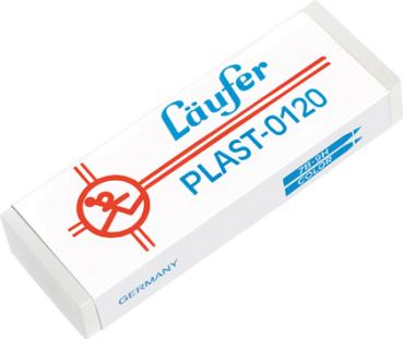 LÄufer plast-radierer 65x21x12mm 01200 mit kartonmanschette - Laeufer-01200-4006677001209