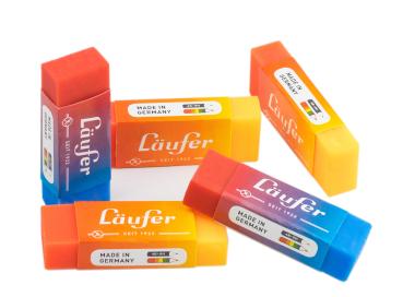 LÄufer plast-radierer 65x21x12mm 12005 farbig ass. - Laeufer-12005-4006677120054-04.jpg