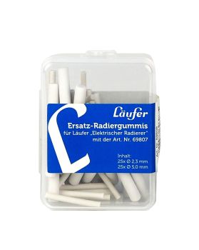 LÄufer ersatzradierer 25+25 stück 69608 elektischer radierer 69607 - Laeufer-69608-4006677696085