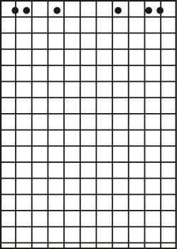 LANDRE Flipchart-Block 68x99cm 100050592 80g, kariert 5x20 Blatt
