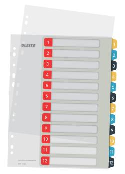 LEITZ Register PP Cosy A4 1248-00-00 mulitcolor 1-12