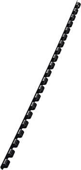 Leitz plastikbinderücken 6mm a4 35040 schwarz, 21 ringe 100 stück - Leitz-35040-5411313350402