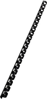 Leitz plastikbinderücken 10mm a4 35042 schwarz, 21 ringe 100 stück - Leitz-35042-5411313350426