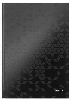 LEITZ Notizbuch WOW A4 4626-10-95 kariert, 90g schwarz