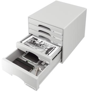 Leitz schubladenbox plus grau 52110085 5 fächer - Leitz-52110085-4002432102310-02.jpg