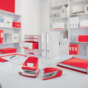 Leitz schubladenbox wow cube a4 5213-20-26 weiss/rot, 4 schubladen - Leitz-5213-20-26-4002432135172-09.jpg