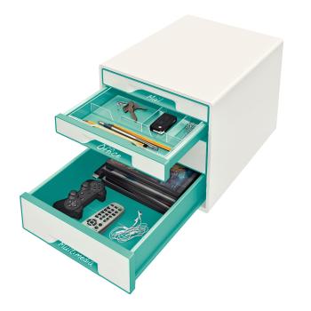 Leitz schubladenbox wow cube a4 52132051 weiss/eisblau, 4 schubladen - Leitz-52132051-4002432115372-02.jpg
