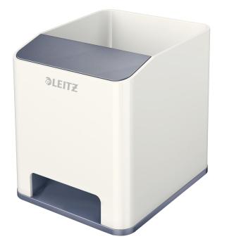 LEITZ Sound Stifteköcher WOW 53631001 perlweiss