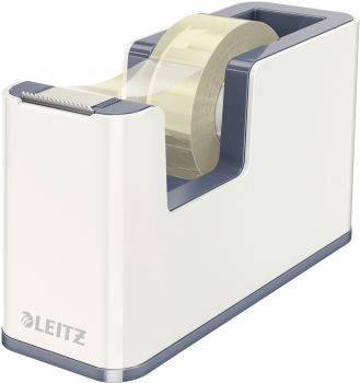 LEITZ Klebebandabroller WOW 19mmx33m 53641001 weiss/grau