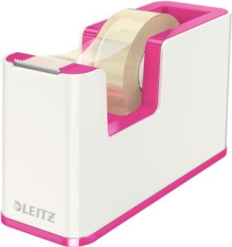 LEITZ Klebebandabroller WOW 19mmx33m 53641023 weiss/pink
