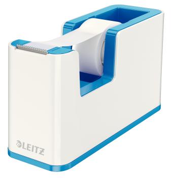 LEITZ Klebebandabroller WOW 19mmx33m 53641036 weiss/blau