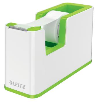 LEITZ Klebebandabroller WOW 19mmx33m 53641054 weiss/grün