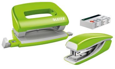 LEITZ Locher/Hefter NeXXt WOW 5561 5561-20-54 grün, Bundle 10 Blatt