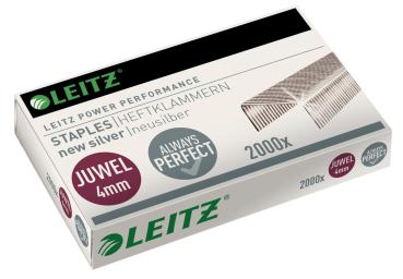 LEITZ Heftklammern Juwel 4mm 5641-00-00 Kupfer und Zink 2000 Stück