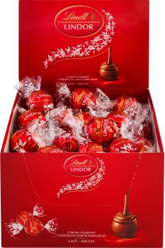 LINDT Lindor Pralinés Milch 491558 Thekensteller 750g
