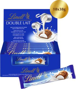 LINDT Schokoladenriegel 648800 Double Lait 18x38g
