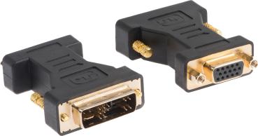 LINK2GO Adapter DVI-A - VGA AD2111BB male-female