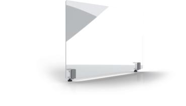 Magnetoplan hygienewand 1000x600mm 11029100 acrylglas, mit klemmhalter - Magnetoplan-11029100-4013695063874-02.jpg