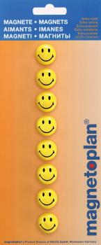 Magnetoplan smiley magnete gelb-schwarz 16671 klein 20mm 8 stk. - Magnetoplan-16671-4013695028446-04.jpg