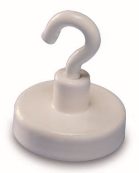 MAGNETOPLAN Hakenmagnet 36mm 52636 weiss 8kg