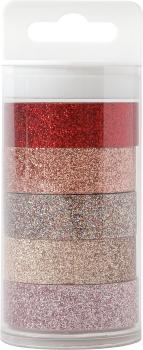 Marein washitape set 4085.1 glitter, 15mmx3m, 5 stück - Marein-40851-7611983190751