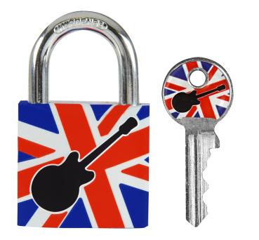 Master lock vorhangschloss 30mm 66247100 gitarren motiv - Master-lock-66247100-3520190942395