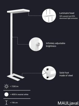 Maul stehleuchte led mauljaval 361.00 dimmbar, weiss - Maul-361.00-4002390081108-06.jpg