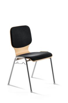 MAYER Besucherstuhl Wood Comf. Plus 211601 stapelbar, 2 Polster