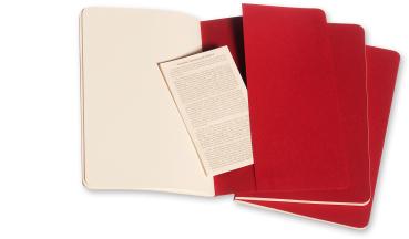 Moleskine notizheft cahier a5 103-8 blanko, rot 3 stück - Moleskine-103-8-9788862931038-04.jpg