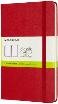 MOLESKINE Notizbuch Medium 18,2x11,8cm 626642 blanko, scharlachrot, 208 S.