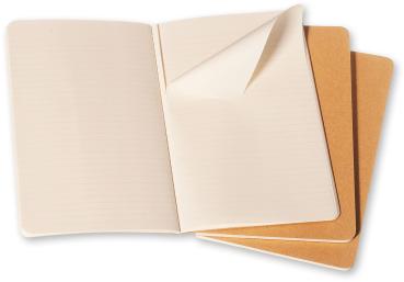 Moleskine notizheft cahier a6 704925 liniert, natur 3 stück - Moleskine-704925-9788883704925-02.jpg